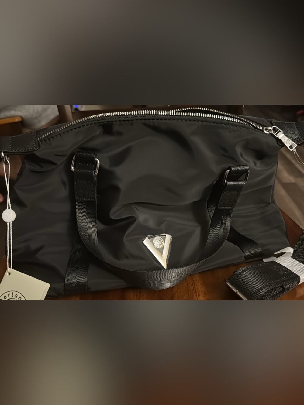 Black Nylon Crossbody Bag